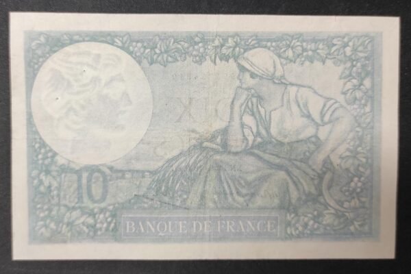 france billet de 10 francs minerve du 06/07/1939 w.7 ref : f.07/20