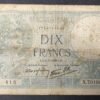 france billet de 10 francs minerve du 06/07/1939 x.70190 ref : f.07/04