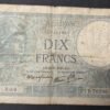 france billet de 10 francs minerve du 26/09/1940 b.76286 ref : f.07/17