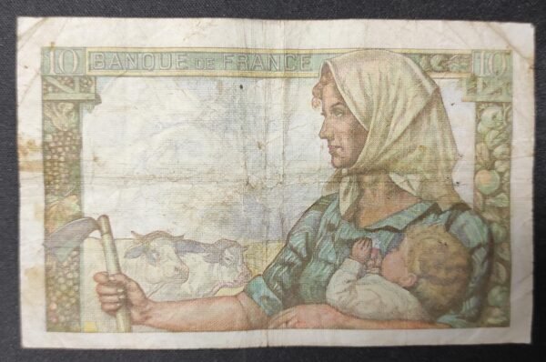 france billet de 10 francs mineur du 26/11/1942 a.28 ref : f.08/06 (copie)