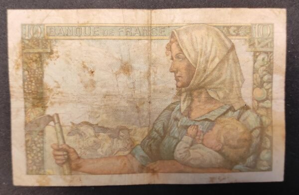france billet de 10 francs mineur du 26/11/1942 u.22 ref : f.08/06 (copie)