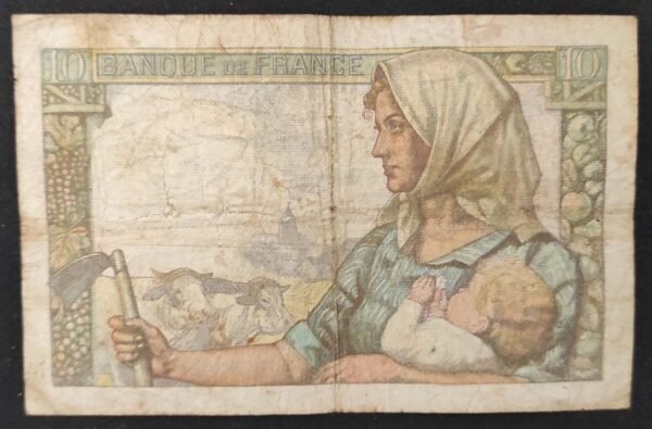 france billet de 10 francs mineur du 15/10/1942 v.9 ref : f.08/04 (copie)