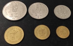 rare nouvelles hébrides lot de 6 pieces 50/20/10/5/2/1 franc ttb a sup ! rare nouvelles hébrides lot de 6 pieces 50/20/10/5/2/1 franc ttb a sup !