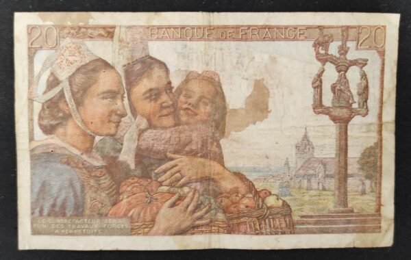 france billet de 20 francs pécheur du 21/05/1942 s.21 ref : f.13/02 (copie)