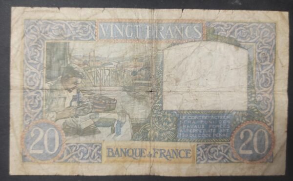 france billet de 20 francs travail et science m.5977 du 18/09/1941 f.12/19