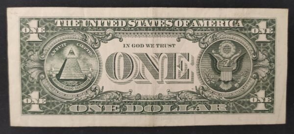 etats unis d'amérique usa billet de 1 dollar 2017 g (7) chicago illinois