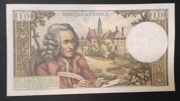 france billet de 10 francs voltaire du 11/07/1963 a.15 ref : fay.62/03