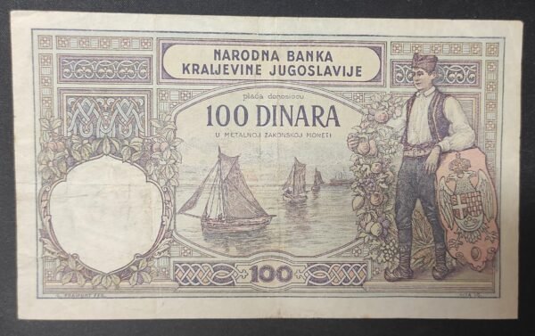 yougoslavie billet de 100 dinara 1929 pick 27 ttb
