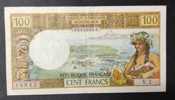 nouvelle calédonie 100 francs mention nouméa alphabet u.2 sup (copie)