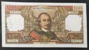 france billet de 100 francs corneille du 05/09/1968 t.344 ref f.65/23