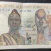banque de l'afrique occidentale billet de 5 francs du 21/11/1953 sup !