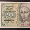 allemagne billet de 20 mark type 1970 du 01/06/1977 pick 32c