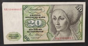 allemagne billet de 20 mark type 1970 du 02/01/1980 pick 32