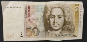allemagne billet de 50 mark type 1989 du 01/08/1991 pick 40b