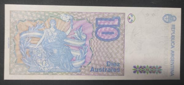 argentine billet de 10 australes 1985 pick 325 neuf ( unc )