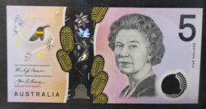 australie billet de 5 dollars 2018 pick 62 polymère neuf unc (copie)