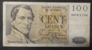 belgique billet de 100 francs du 24/01/1948 pick 129 (copie)