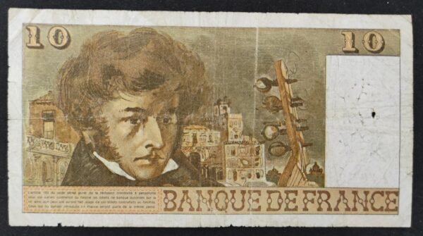 france billet de 10 francs berlioz du 23/11/1972 l.5 ref : f.63/01 1er date