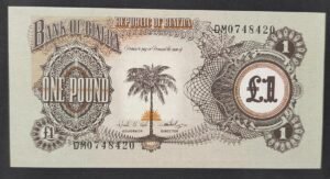 biafra billet de 1 pound de 1969 pick 5 neuf ( unc )