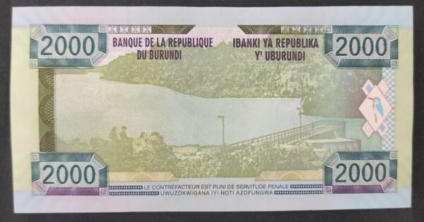 burundi billet de 2000 francs de 2008 pick 47 neuf ( unc ) (copie)