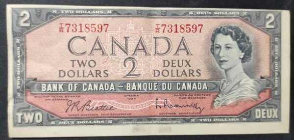 canada billet de 2 dollars 1954 pick 76 reine elisabeth ii (copie)