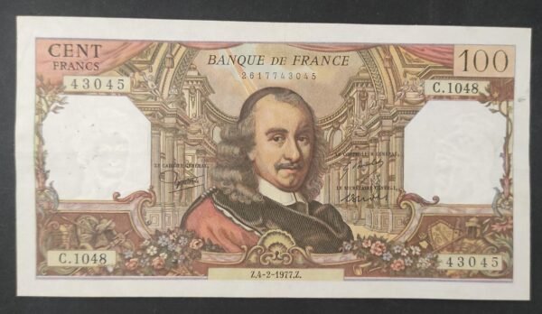 france billet de 100 francs corneille du 04/02/1977 r.1026 ref f.65/56 (copie)