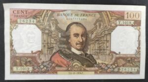 france billet de 100 francs corneille du 04/11/1976 y.1019 ref f.65/55 france billet de 100 francs corneille du 04/11/1976 y.1019 ref f.65/55