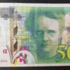 france billet de 500 francs 1994 pierre et marie curie ref : f.76/01