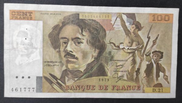 france billet de 100 francs delacroix 1979 r.20 ref : f.69/03 (copie)