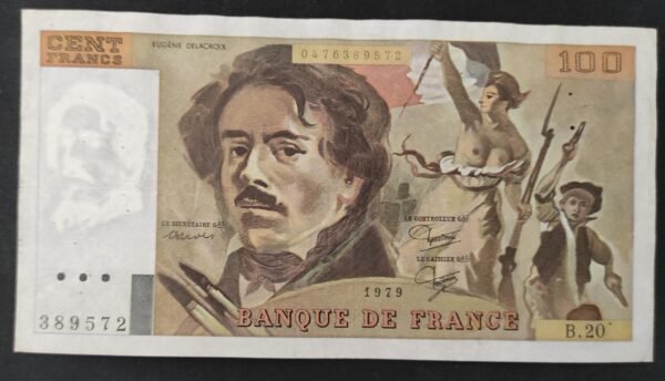 france billet de 100 francs delacroix 1979 d.21 ref : f.69/03 (copie)