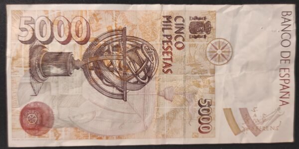 espagne billet de 5000 pesetas de 1992 pick 165