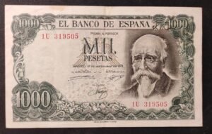 espagne billet de 1000 pesetas du 17/09/1971 pick 154 espagne billet de 1000 pesetas du 17/09/1971 pick 154