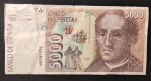 espagne billet de 5000 pesetas de 1992 pick 165 espagne billet de 5000 pesetas de 1992 pick 165