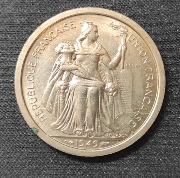 nouvelle calédonie piece de 2 francs essai 1949 (copie)