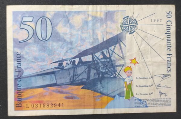 france billet de 50 francs saint exupery 1997 ref : f.73/04 (copie)