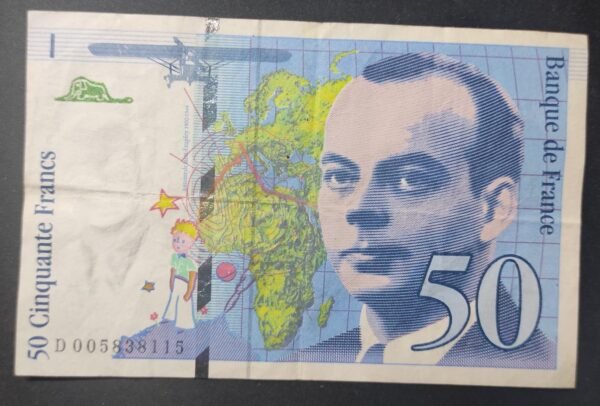 france billet de 50 francs saint exupery 1993 ref : f.72/02 (copie)