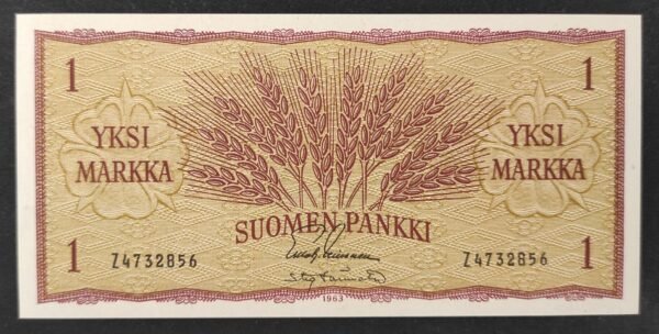 finlande billet de 10 markkaa de 1963 pick n° 104.a neuf unc (copie)