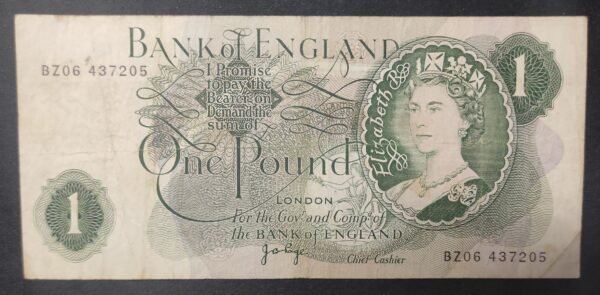 angleterre billet de 1 pound reine elisabeth ii type 1960 pick 374 (copie)