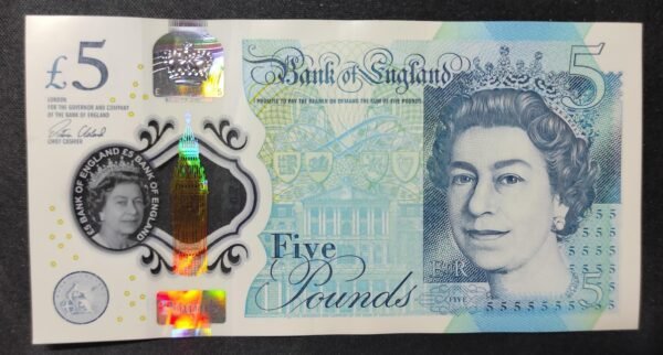 grande bretagne billet de 5 pounds 2016 pick 394 polymère churchill neuf ( unc ) (copie)