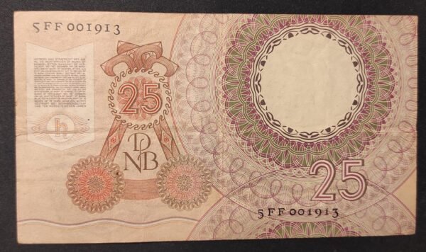 pays bas billet de 25 gulden type 1955 huygens ( astronome ) pick 87