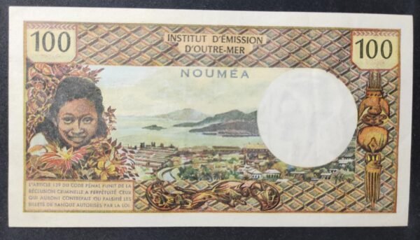 nouvelle calédonie 100 francs mention nouméa alphabet u.2 sup (copie)