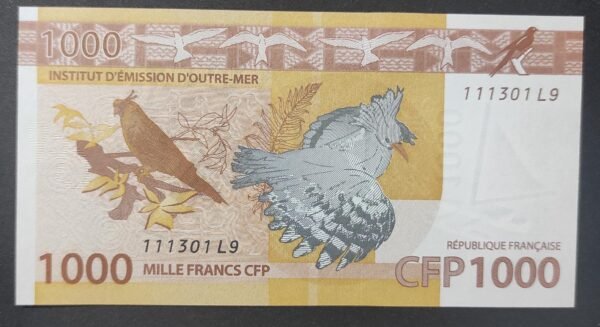 nouvelle calédonie polynésie billet de 1000 francs neuf 3eme sign 131004 k5 (copie)