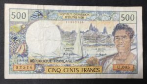 rare billet 500 francs ieom nouvelle calédonie polynésie u.005 ( 1994 ) 3eme sign rare billet 500 francs ieom nouvelle calédonie polynésie u.005 ( 1994 ) 3eme sign