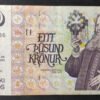 islande billet de 1000 kronur du 22/05/2001 pick 59 (copie)