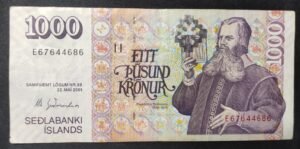 islande billet de 1000 kronur du 22/05/2001 pick 59 (copie) islande billet de 1000 kronur du 22/05/2001 pick 59 (copie)