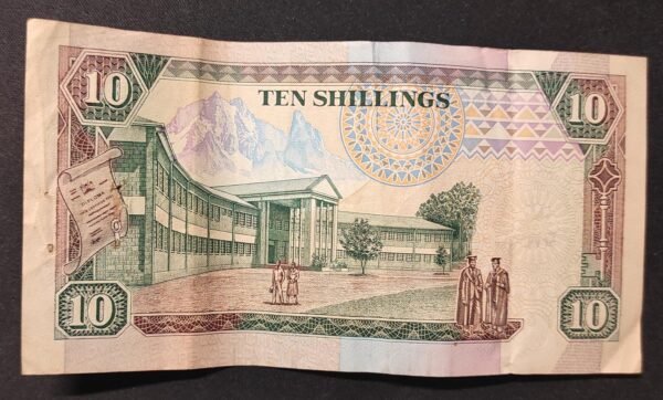 kenya billet de 10 shillings du 14/10/1989 2019 pick 24