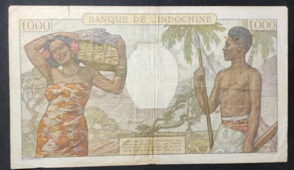 polynésie française 20 francs " papeete " jeune berger banque de l'indochine (copie)