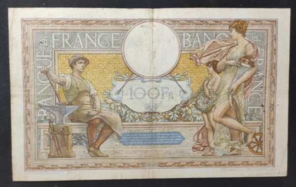 france billet de 100 francs luc olivier merson du 17/05/1934 t.44647 ref f.24/13