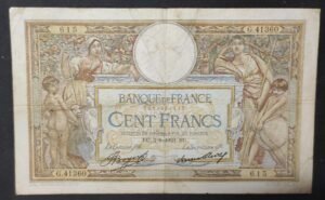 france billet de 100 francs luc olivier merson du 03/08/1933 g.41360 ref f.24/12a