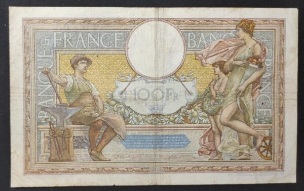 france billet de 100 francs luc olivier merson du 03/08/1933 g.41360 ref f.24/12a